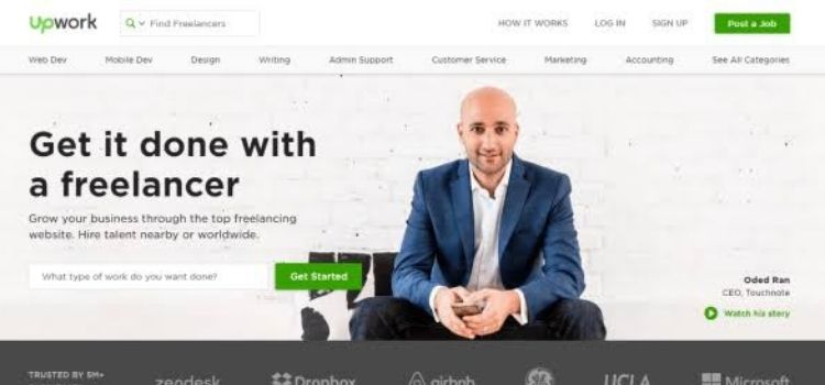 Upwork Home Page