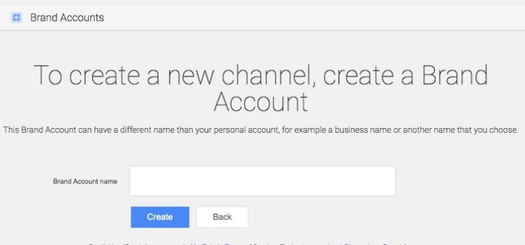 Create a channel on YouTube.