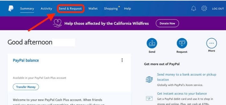 How to use the PayPal app to send money