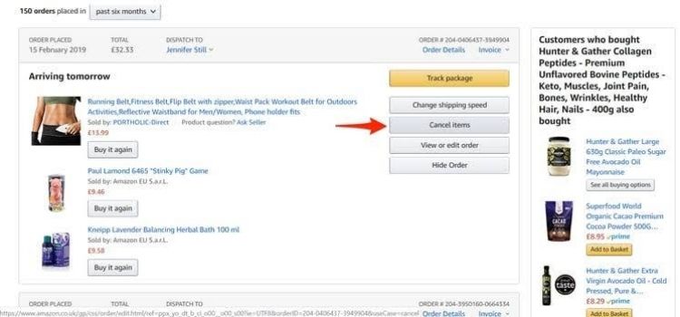 Cancel an Amazon Order Before it Ships