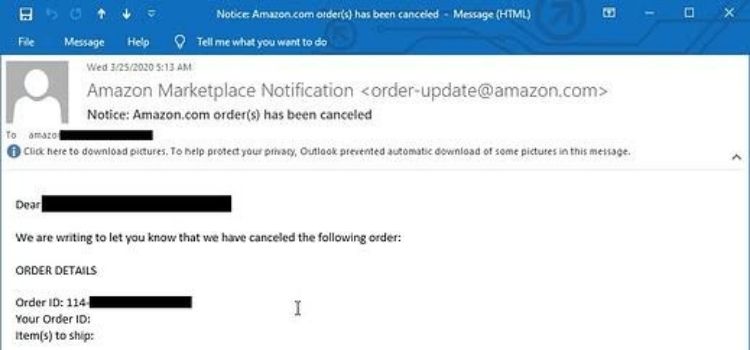 amazon notification email