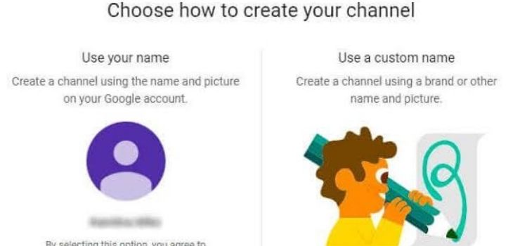 Create your channel on youtube