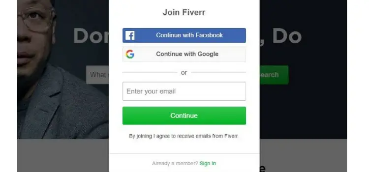 Join Fiverr