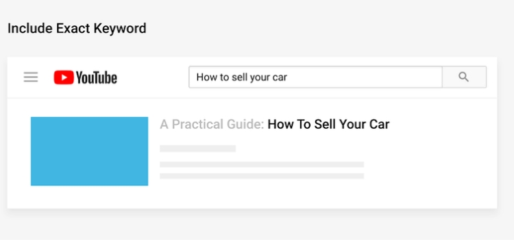 Your Title must contain your keyword
