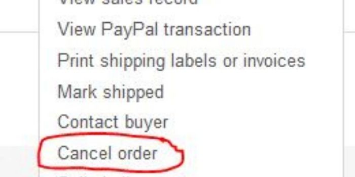 Cancel order