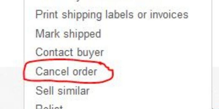 Cancel order