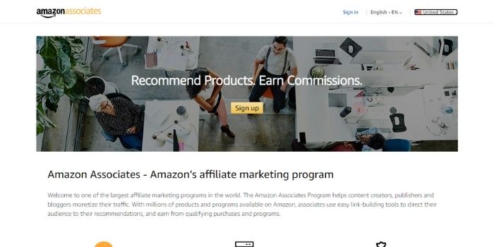 Amazon affiliate program