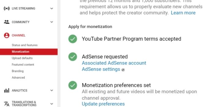 Join the YouTube Partner Program