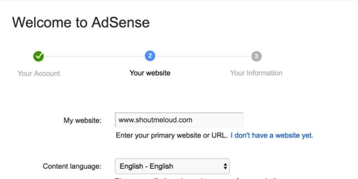 Create a Google AdSense account