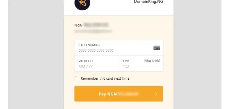 Flutterwave payment portal