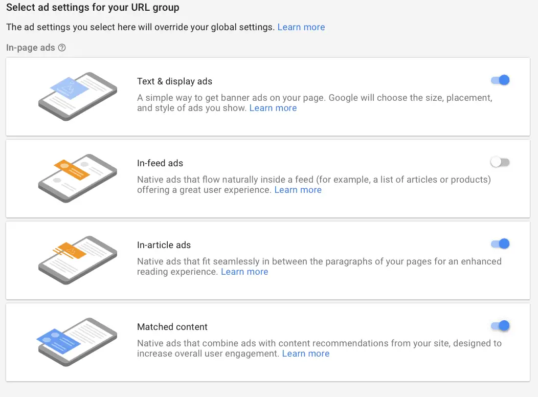 Advanced URL settings