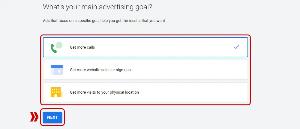 googles ads main goal