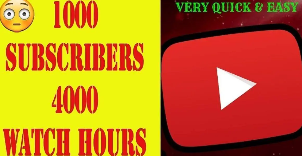 how to get 1000 subscribers and 4000 watch hours fast and easy