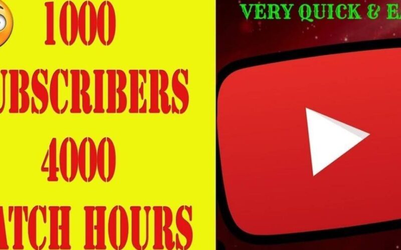 how to get 1000 subscribers and 4000 watch hours fast and easy