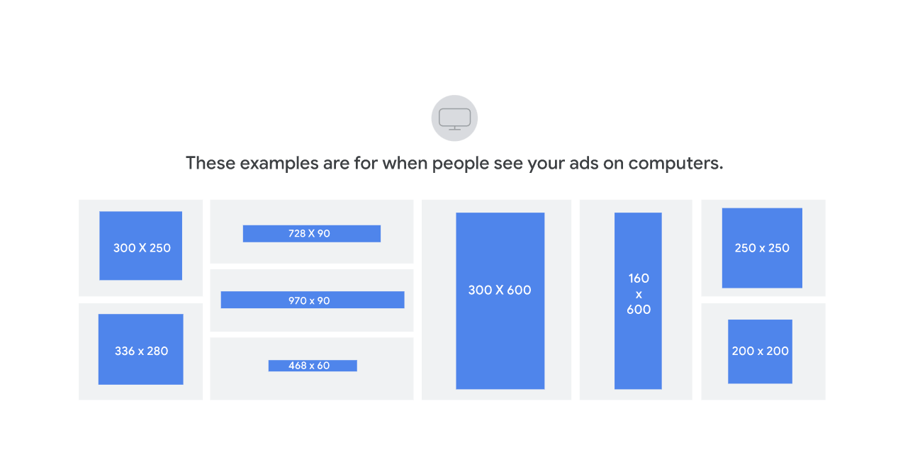 ad sizes from Google AdSense