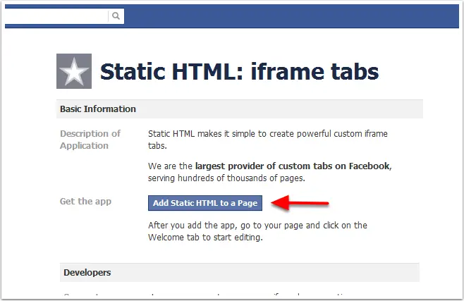 Static HTML