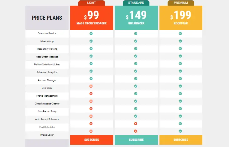 stellation media's pricing plans