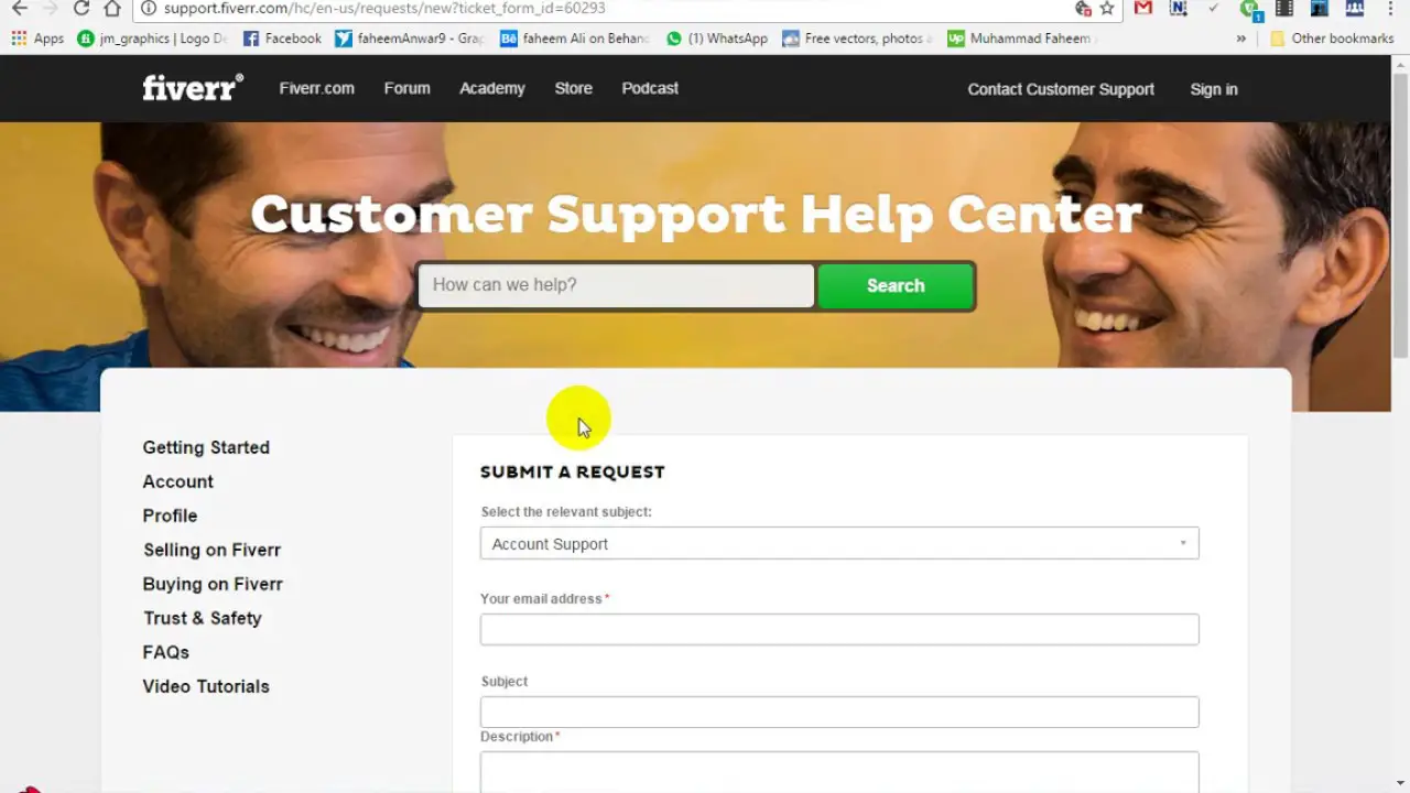 Fiverr Customer Support Help Center
