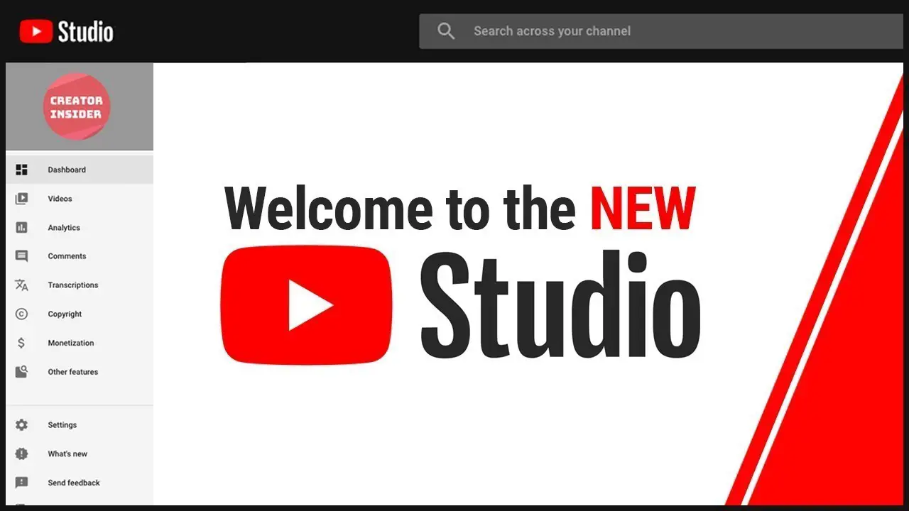 YouTube studio