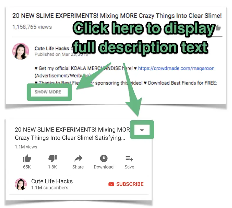 Optimize your video descriptions